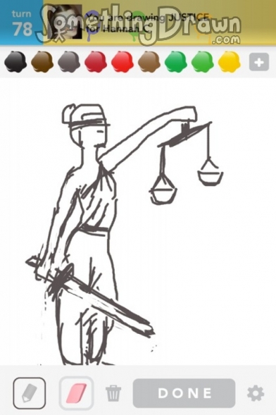 SomethingDrawn.com - JUSTICE drawn by the Nerevarine on Draw Something