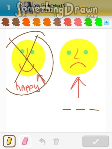 SomethingDrawn.com - SAD drawn by Valerie V on Draw Something