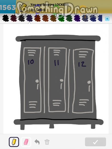 SomethingDrawn.com - LOCKERS drawn by Yolanda on Draw Something