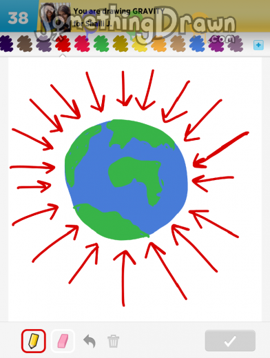 SomethingDrawn.com - GRAVITY drawn by klsc74 on Draw Something