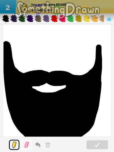 SomethingDrawn.com - BEARD drawn by klsc74 on Draw Something