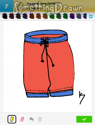 SomethingDrawn.com - SWIMSUIT drawn by klsc74 on Draw Something