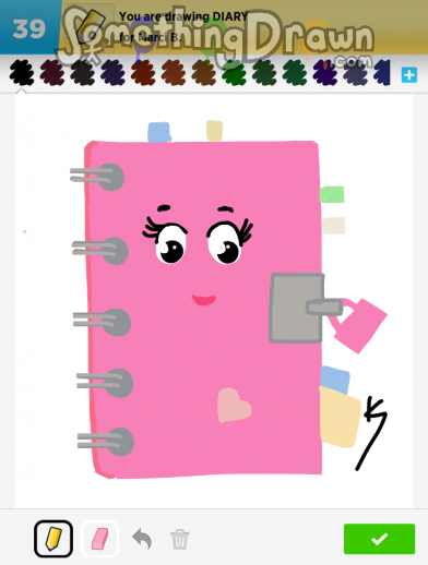 SomethingDrawn.com - DIARY drawn by klsc74 on Draw Something