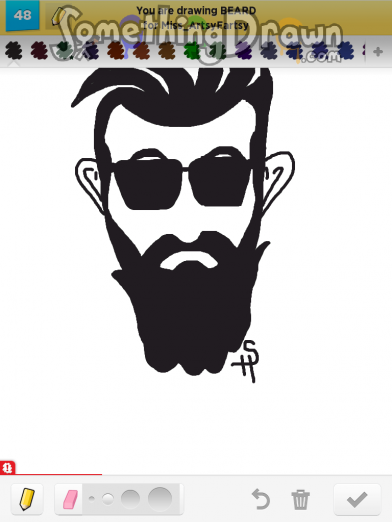 SomethingDrawn.com - BEARD drawn by TexasGal on Draw Something