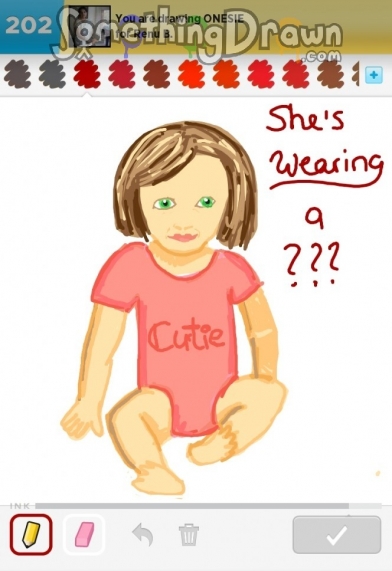 SomethingDrawn.com - ONESIE drawn by Hedwigs art on Draw Something