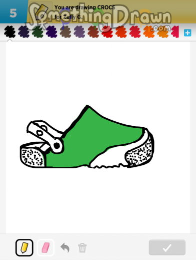 SomethingDrawn.com - CROCS drawn by klsc74 on Draw Something